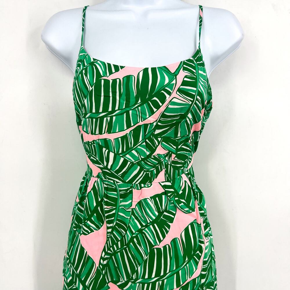 LILLY PULITZER Womens Teresa Maxi Dress XS Green Pink Lets Go Bananas NWT - Picture 7 of 13